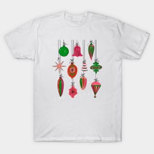 Pink and green mod ornaments T-Shirt